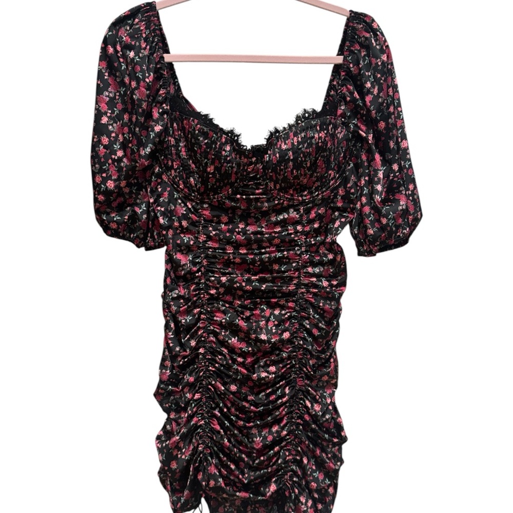 For Love And Lemons Ruched Mini Dress size Large
